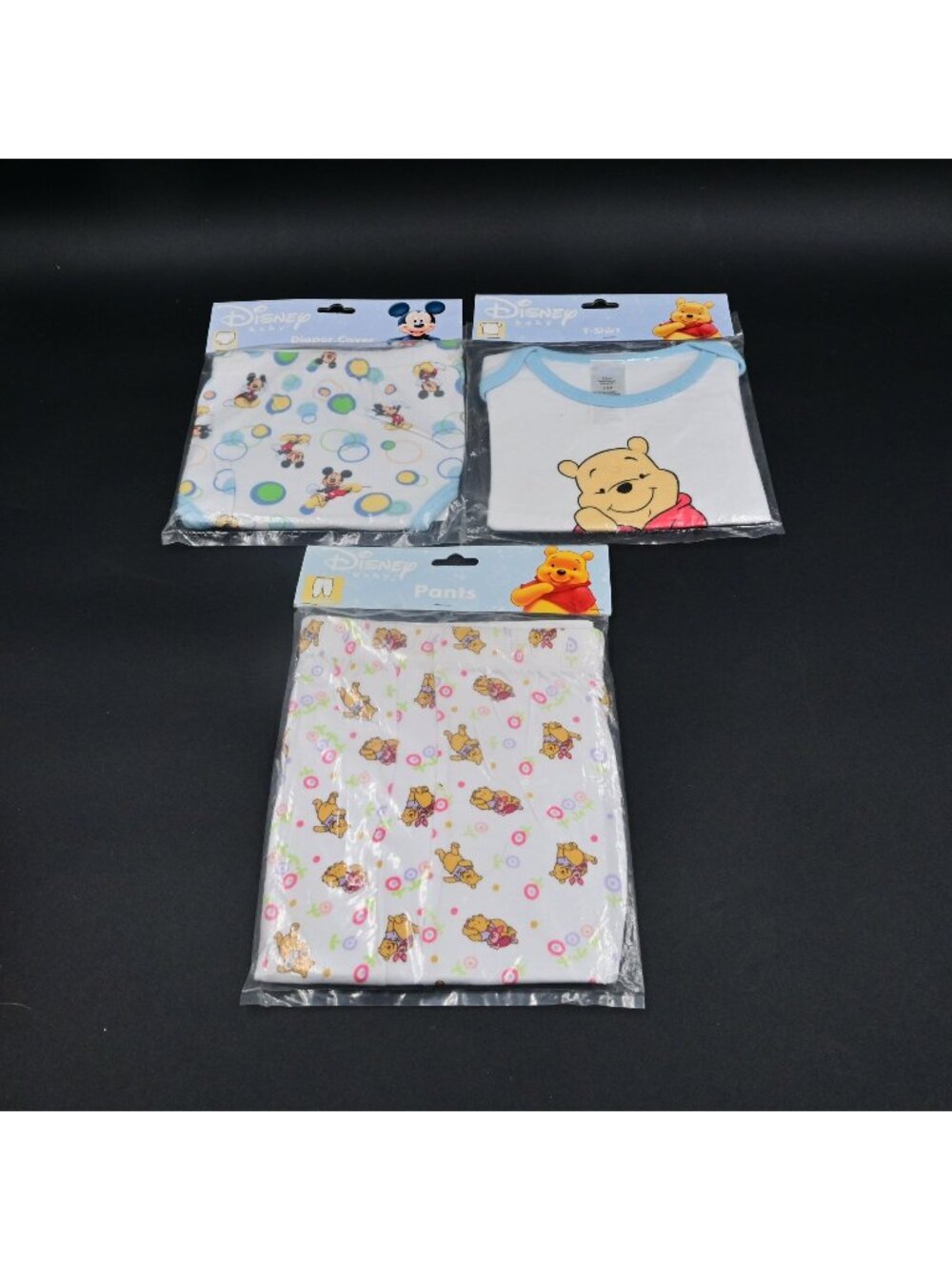 Disney Baby Winnie the Pooh Shirt Pant Mickey Mouse Diaper Cover 6-12 Months New